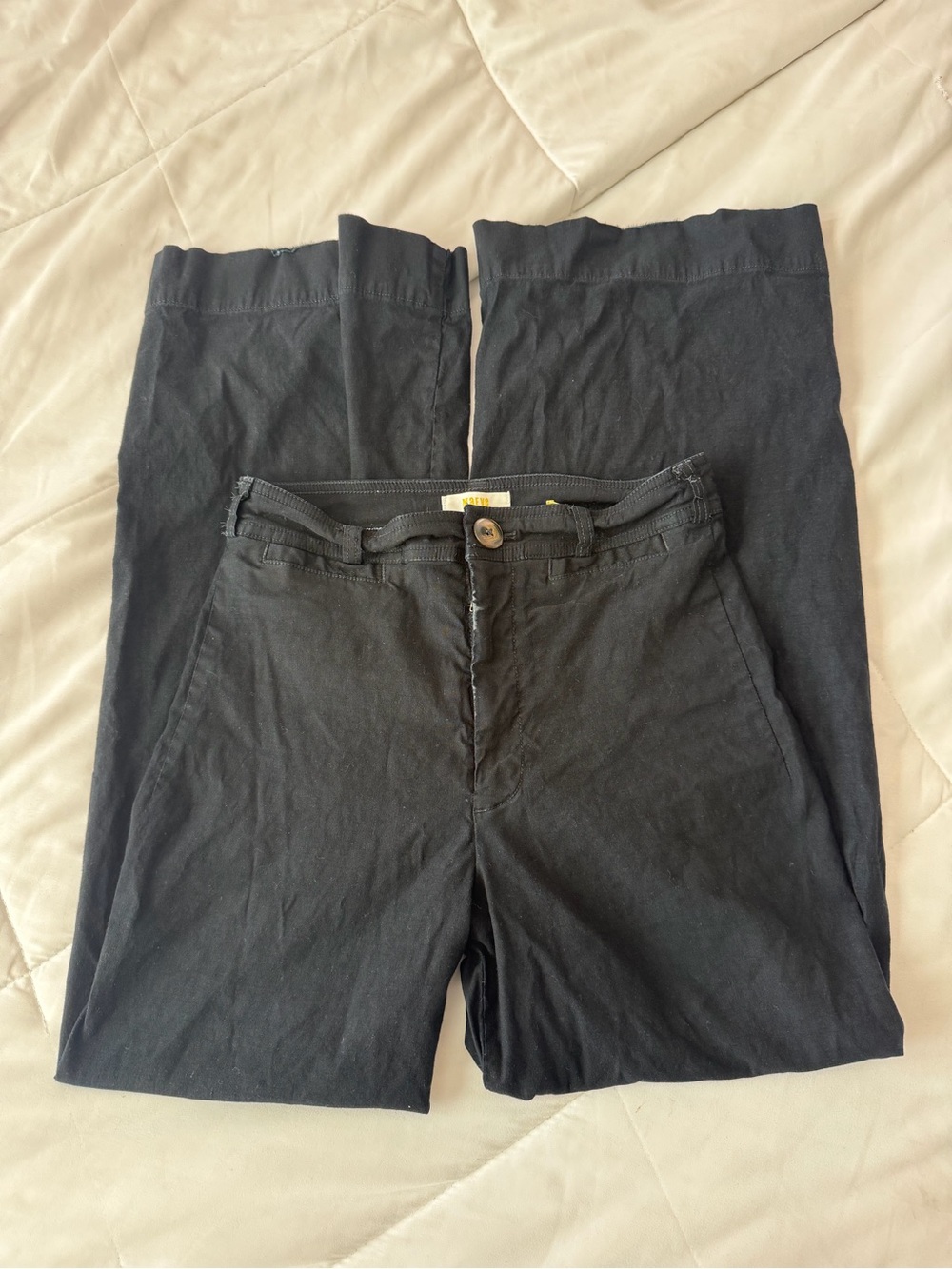 Maeve Anthropologie Black Wide-Leg Women's Pants